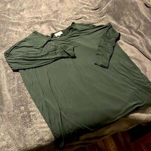 Dark Green Women's Top